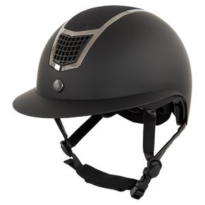541035-b194-5-glitter-riding-helmet-with-polo-visor-br-equitation-lambda-plus-black-gunmetal