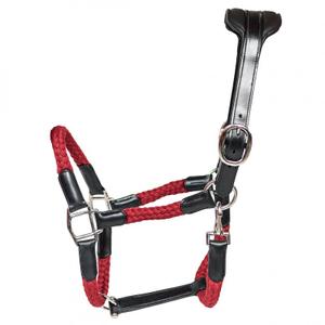 cacl03br-leather-halter-and-rope-for-horse-cavaletti-tara-black-red-cob