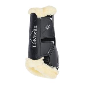 it0477300-dressage-horse-gaiters-with-fleece-edging-lemieux-motionflex-black-natural